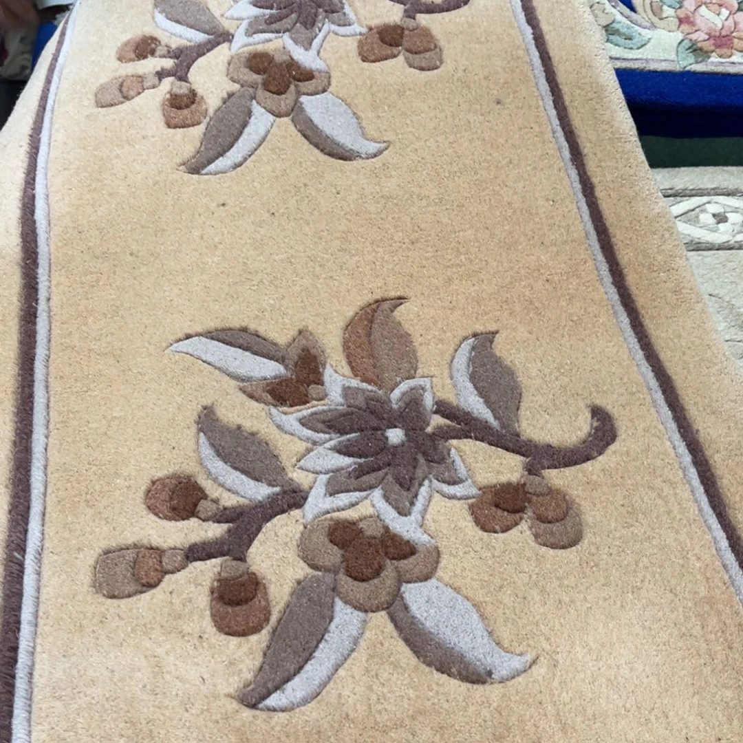 羊毛50×100纯羊毛手工地毯