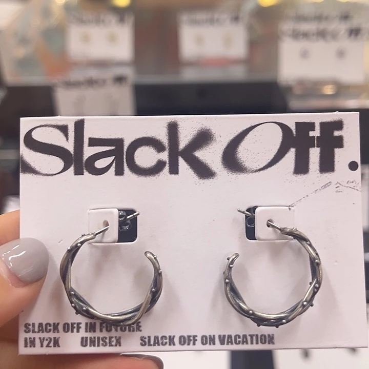 925银荆棘半圈耳环