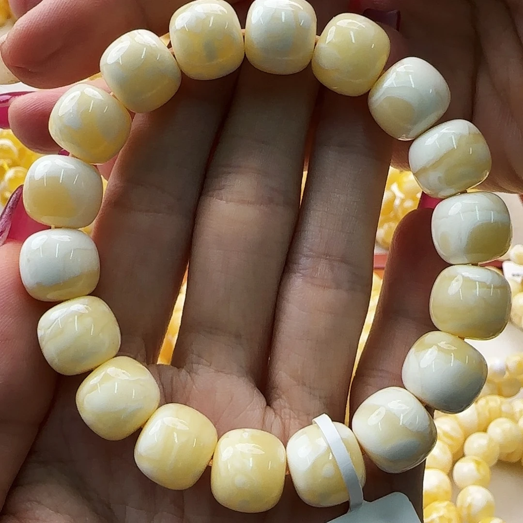 琥珀未镶嵌手链蜜蜡手串