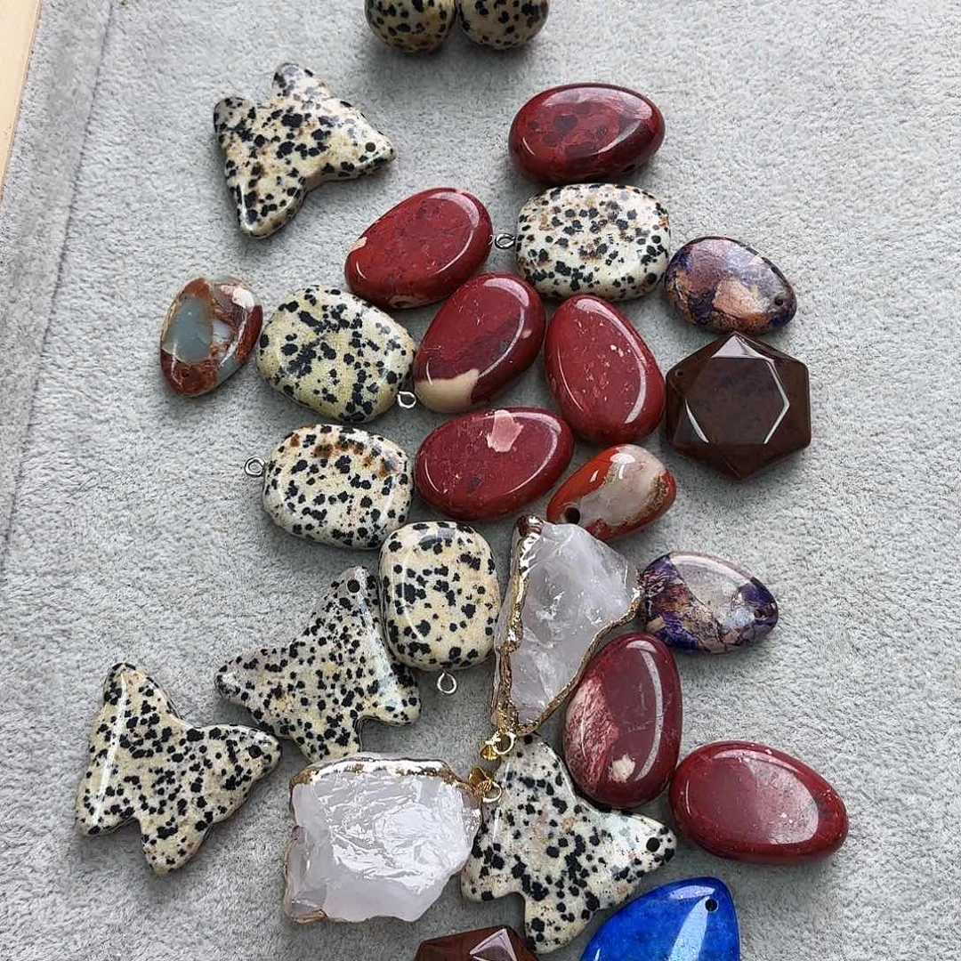 玛瑙/玉髓未镶嵌珠宝半成品配件一包03