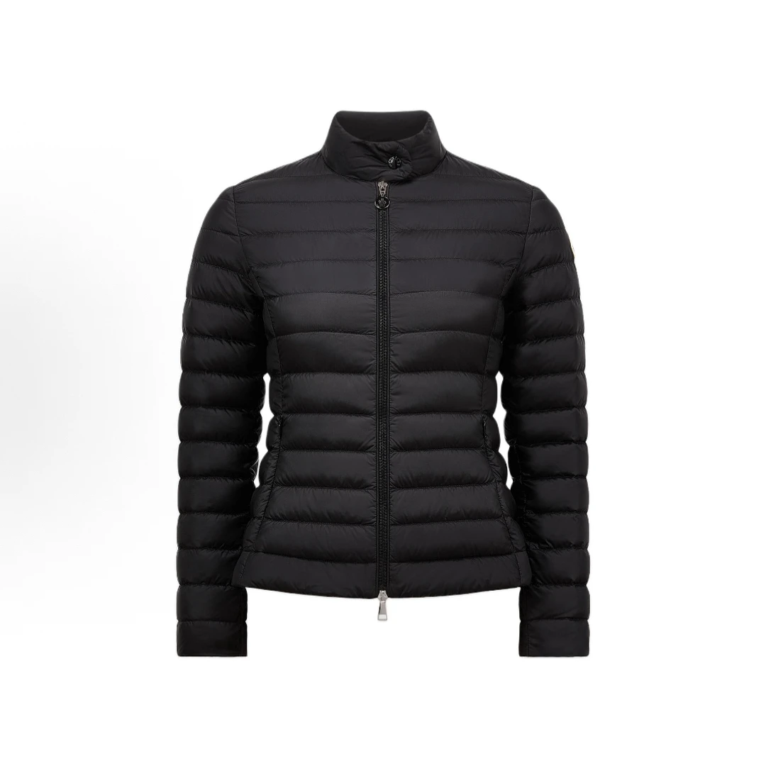 未使用 MONCLER/蒙口 IGELLE 纯色短款修身薄款羽绒服 女款 黑色