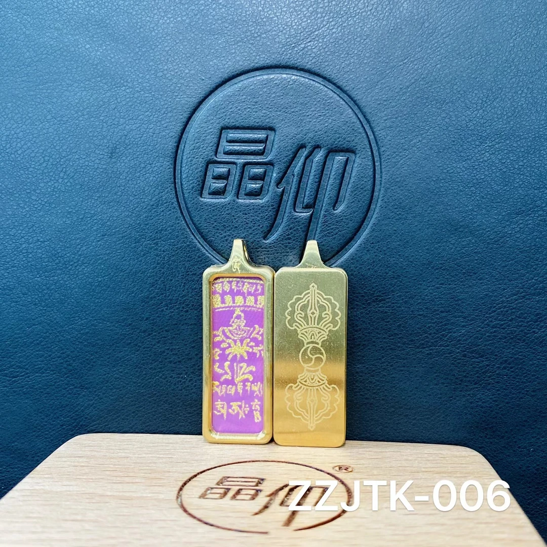 晶仰合金吊坠ZZJTK-006宝瓶CC手绘唐卡