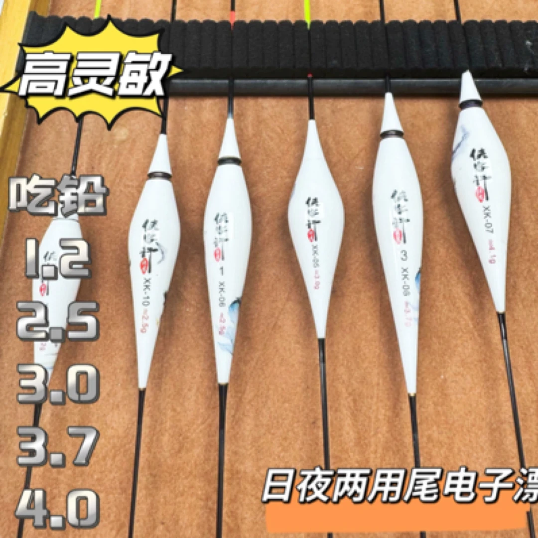 侠客行-【手绘电子夜光浮漂】日夜两用尾鲫鱼鲤鱼（1支）不变色