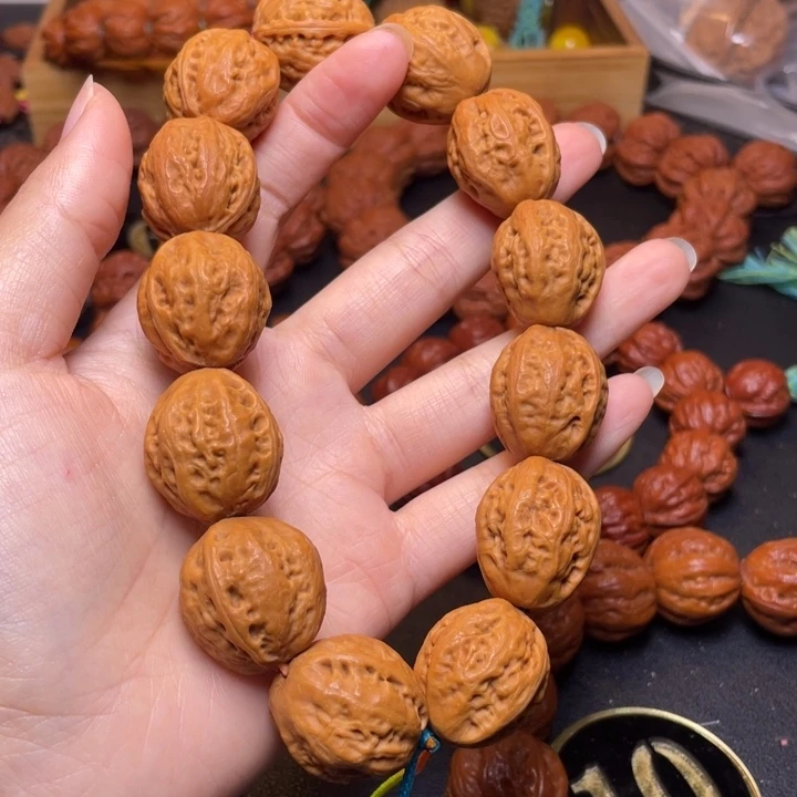 把件文玩核桃粗筋手串