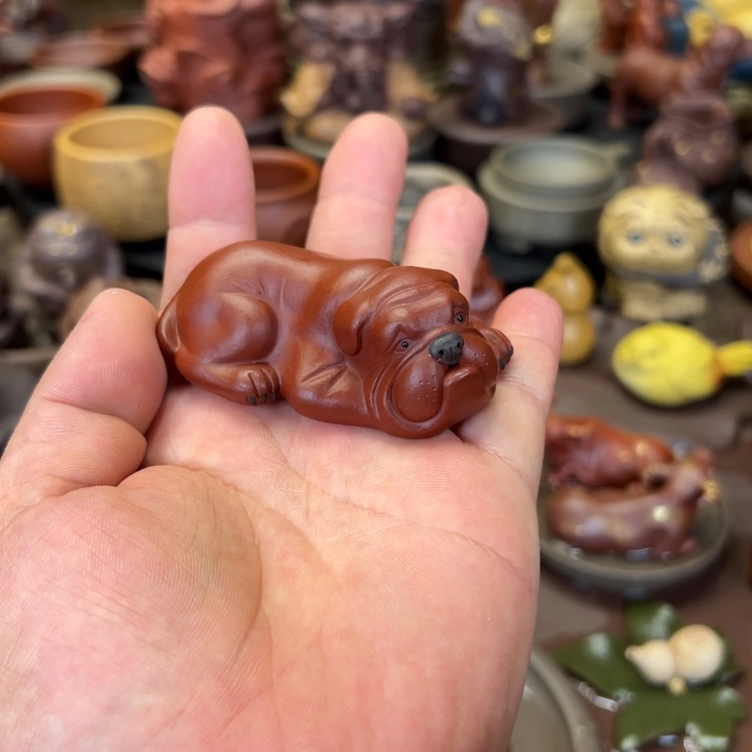 紫砂茶宠紫砂小狗