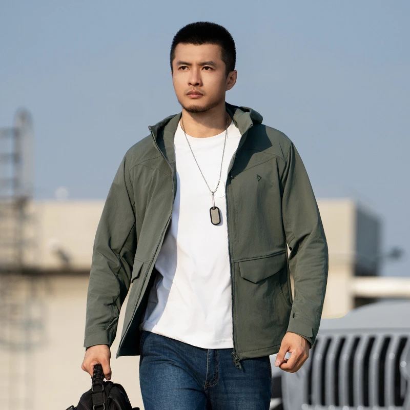 【龙牙】隐之潜狼工装连帽夹克加强版春秋户外休闲百搭防风男士外套