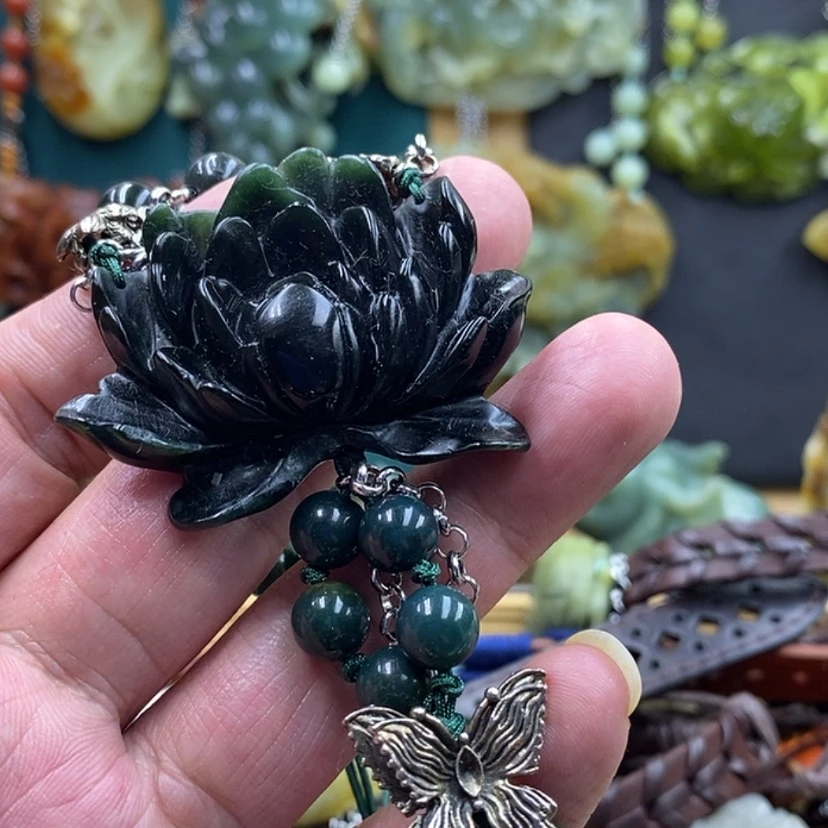 【闪购商品】未镶嵌岫玉手牌