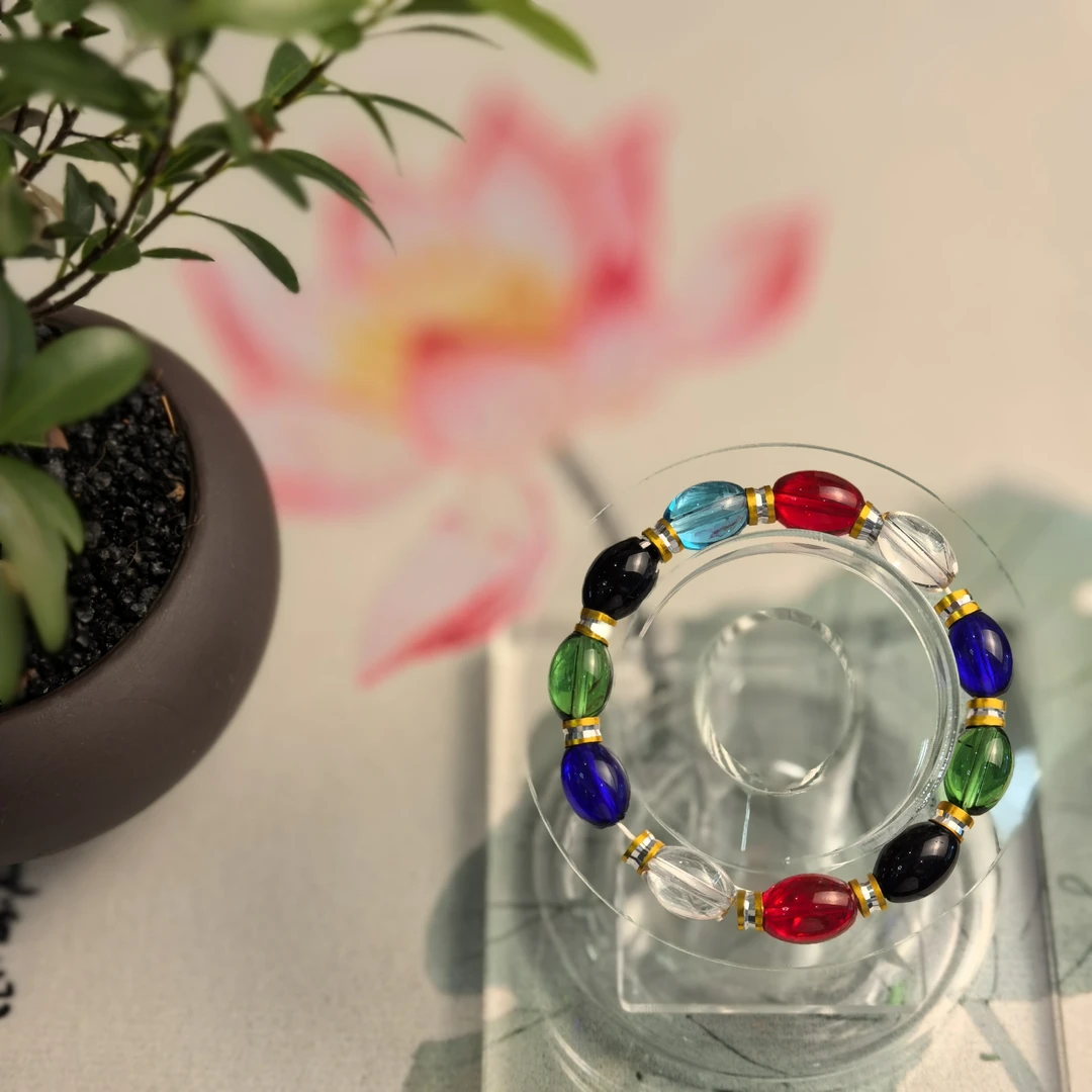 A007时尚桶珠多宝双色精美珠宝隔珠女款