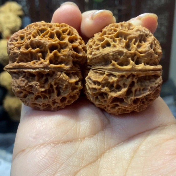 文玩核桃吊坠红珊瑚