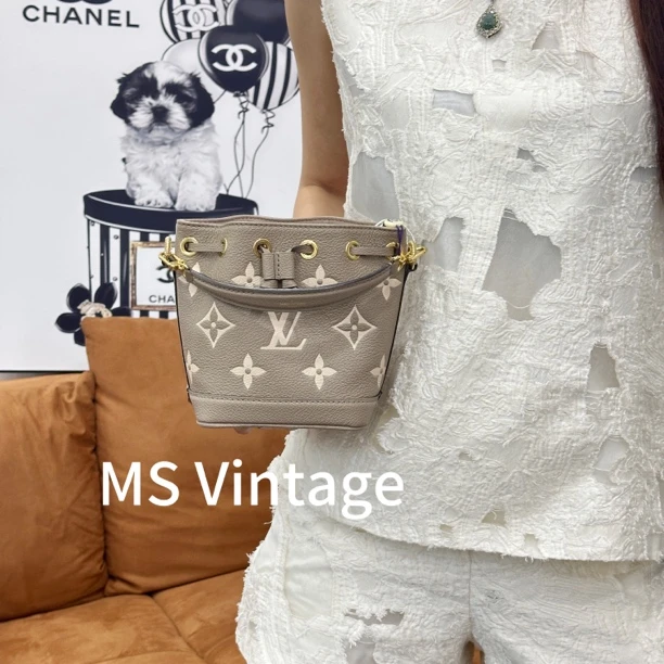 99新 LouisVuitton/路易威登 路易威登大象灰小水桶