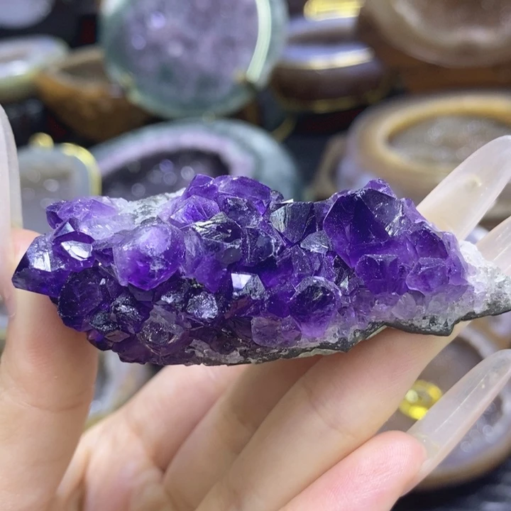 未镶嵌珠宝半成品紫晶紫晶块