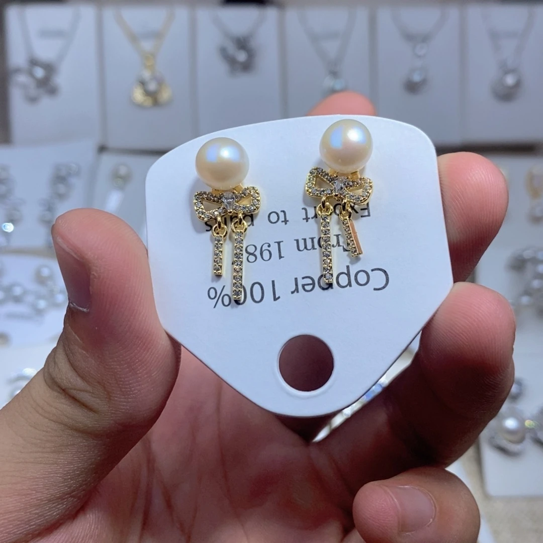 未镶嵌耳饰淡水珍珠