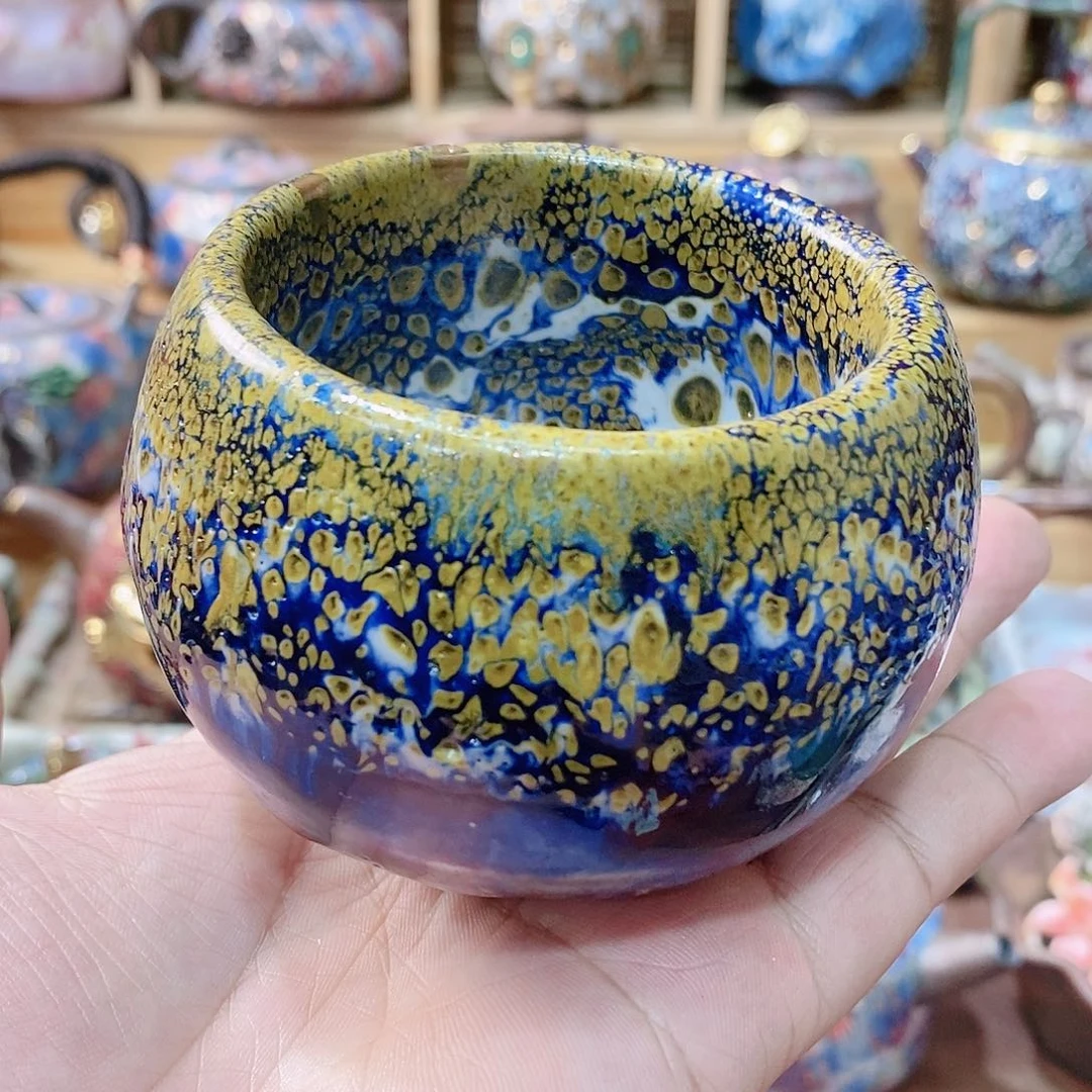 粗陶志野柴烧茶器