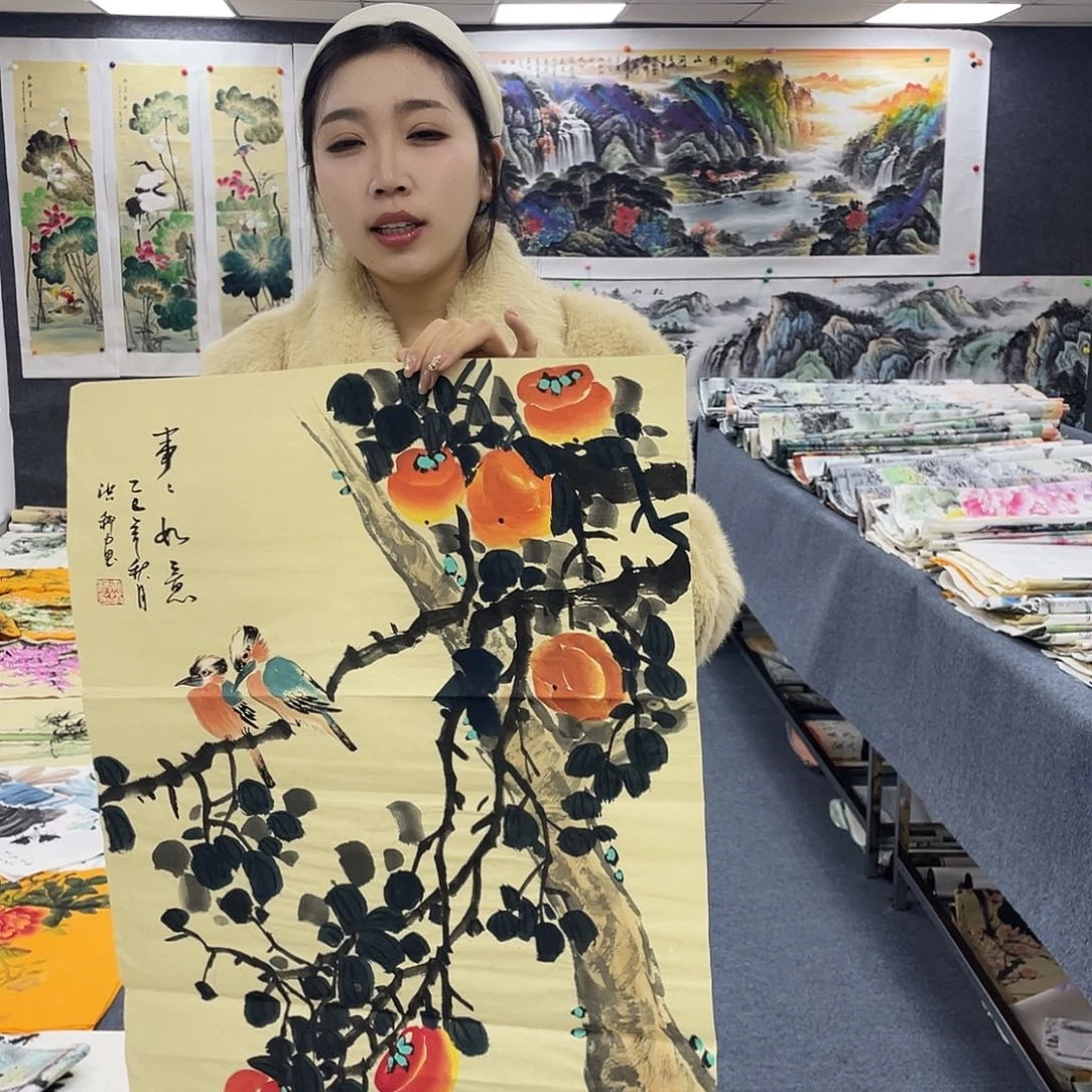 国国画作品小姐姐放漏…