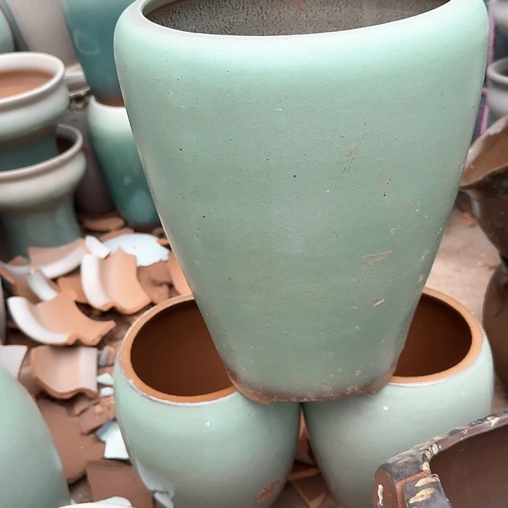 红陶微瑕花盆处理来了