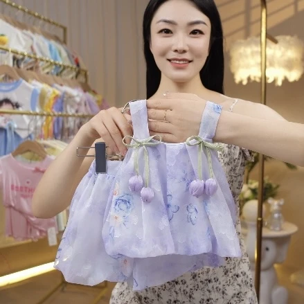 2025新款雪纺碎花郁金香套装