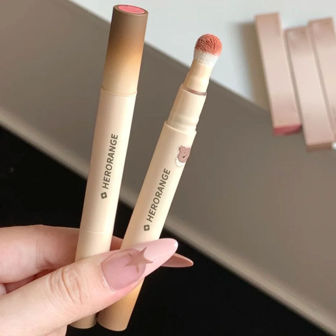 网感烟粉色!唇粉霜釉气垫唇霜哑光唇粉口红唇泥显白裸色系伪素颜