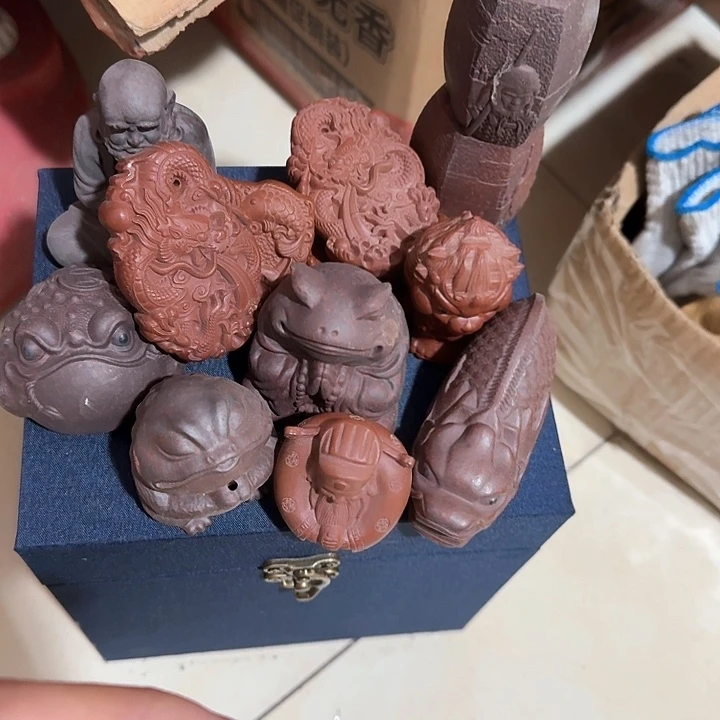 紫砂茶宠三*雕塑瑕疵茶宠