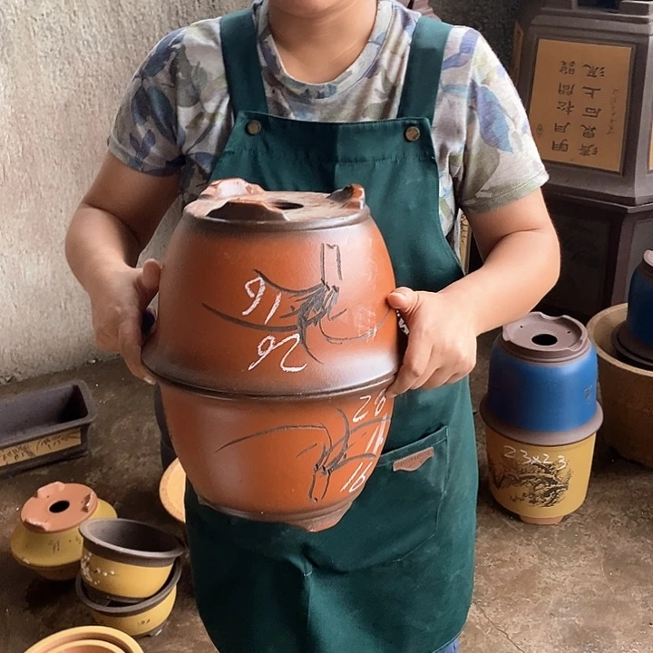 紫砂花盆紫砂花盆