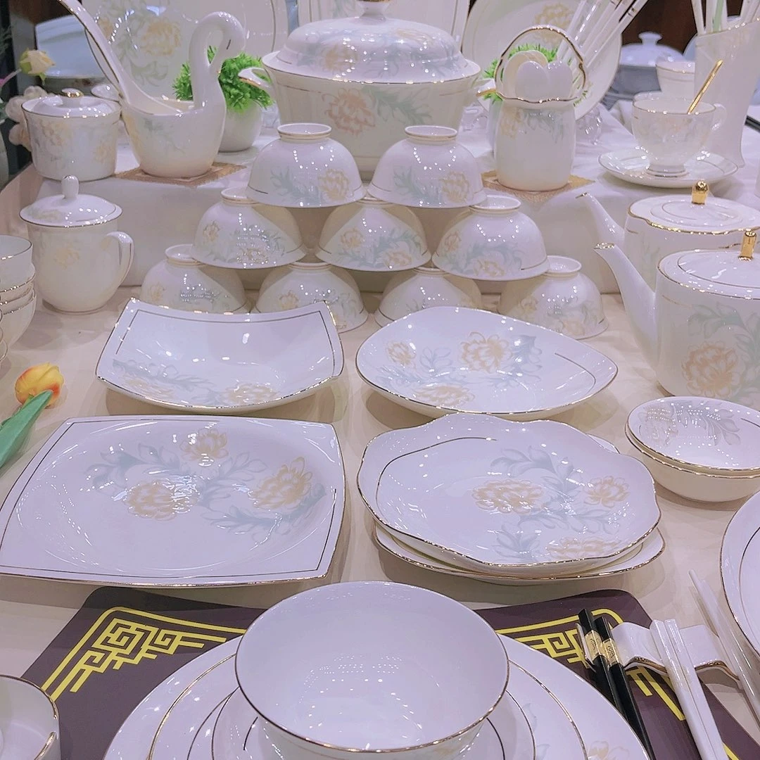 【闪购商品】骨瓷描金清雅