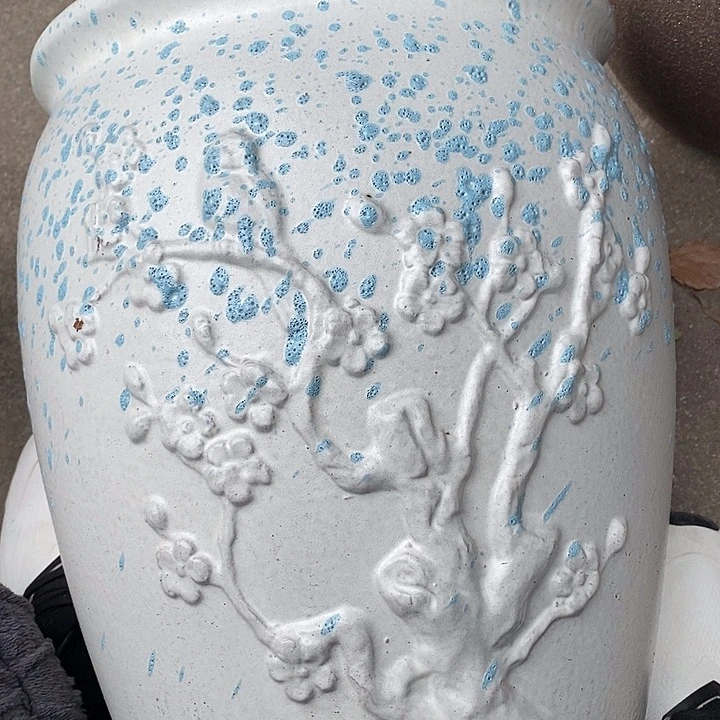 紫砂花盆高约35口约25