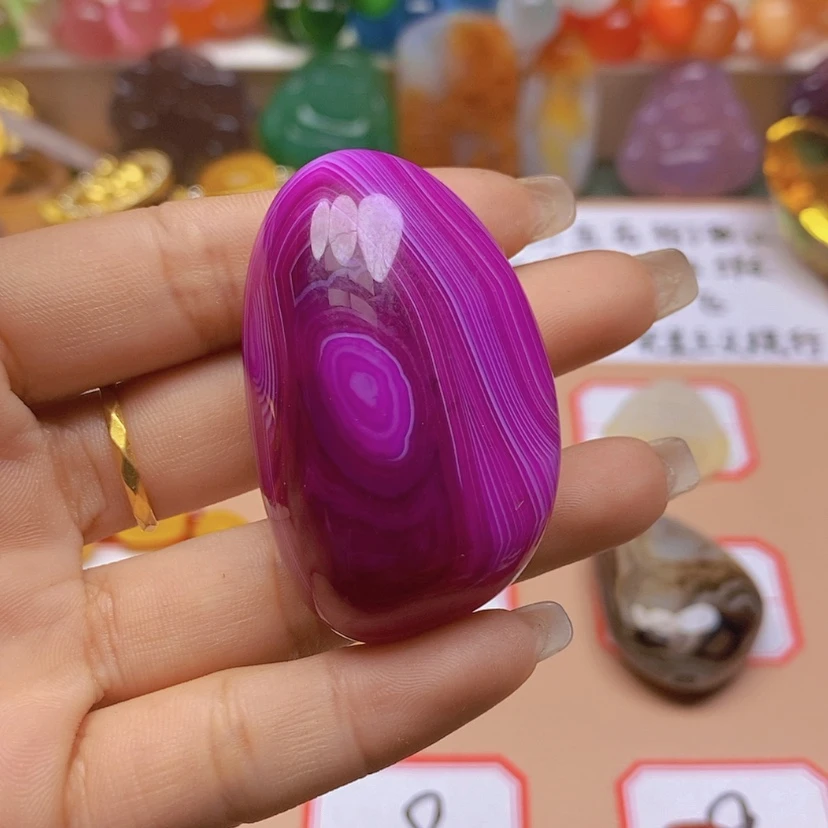 【闪购商品】玛瑙/玉髓玉牌未镶嵌火*