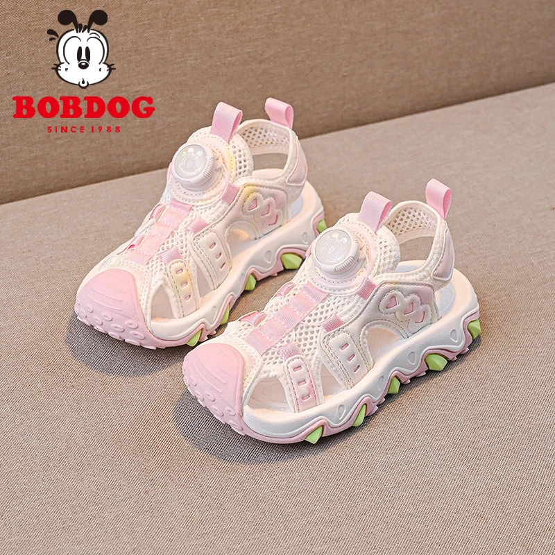 巴布豆童鞋2025夏季新款爆款女童沙滩鞋女孩轻便公主鞋镂空儿童鞋