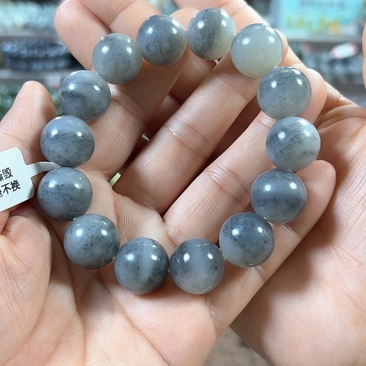 和田玉手链未镶嵌新疆青花卡16