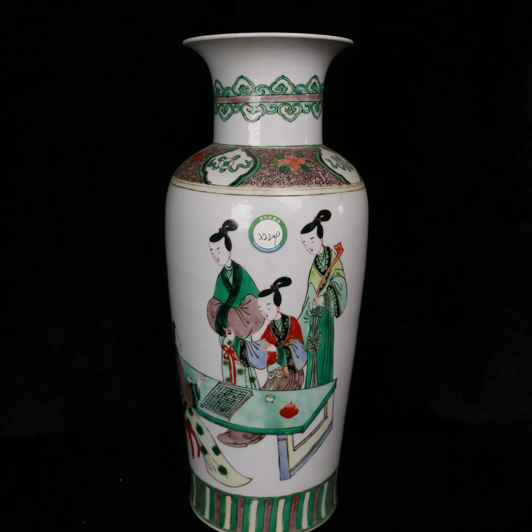 五彩人物故事盘口瓶X221P