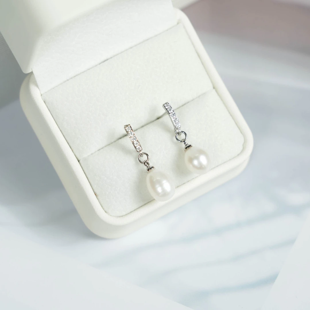 【GOLIFIR】天然淡水珍珠s925银针耳钉R97多样性发货