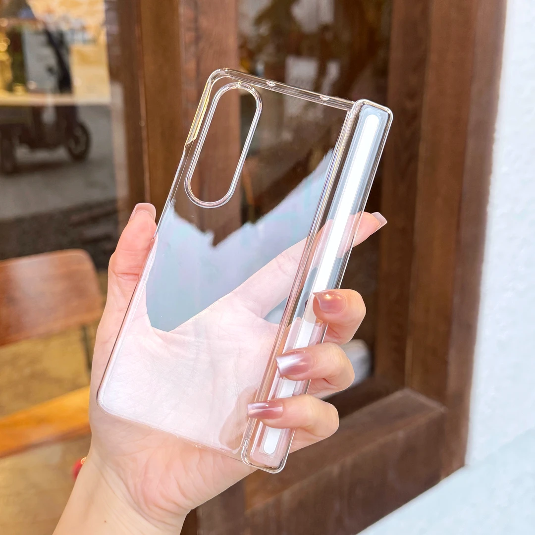 适用三星Fold6手机壳W25中轴透明折叠屏fold5保护套防摔Fold4后壳