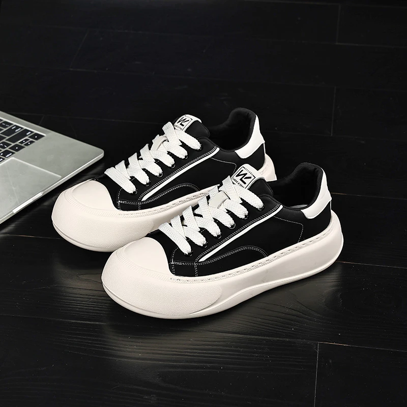 2025新款运动韩版休闲潮鞋增高秋季男款熊猫鞋男鞋痞帅高级感