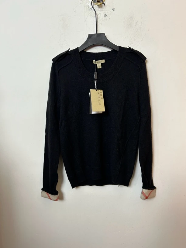 99新 BURBERRY/博柏利 Burberry黑色羊绒毛衣99新