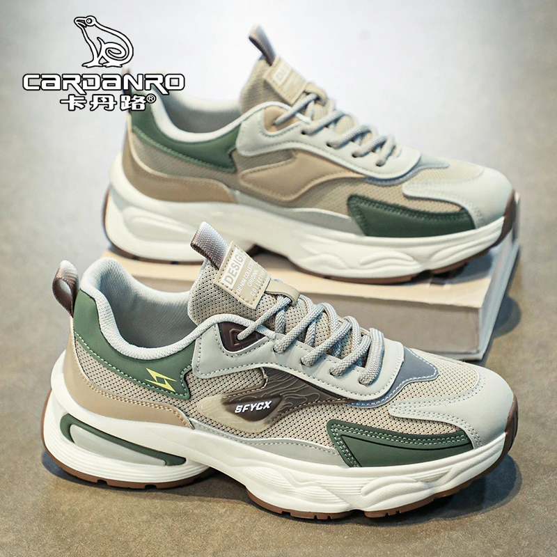 意大利Cardanro/卡丹路男鞋秋季2025百搭耐磨运动休闲老爹潮鞋