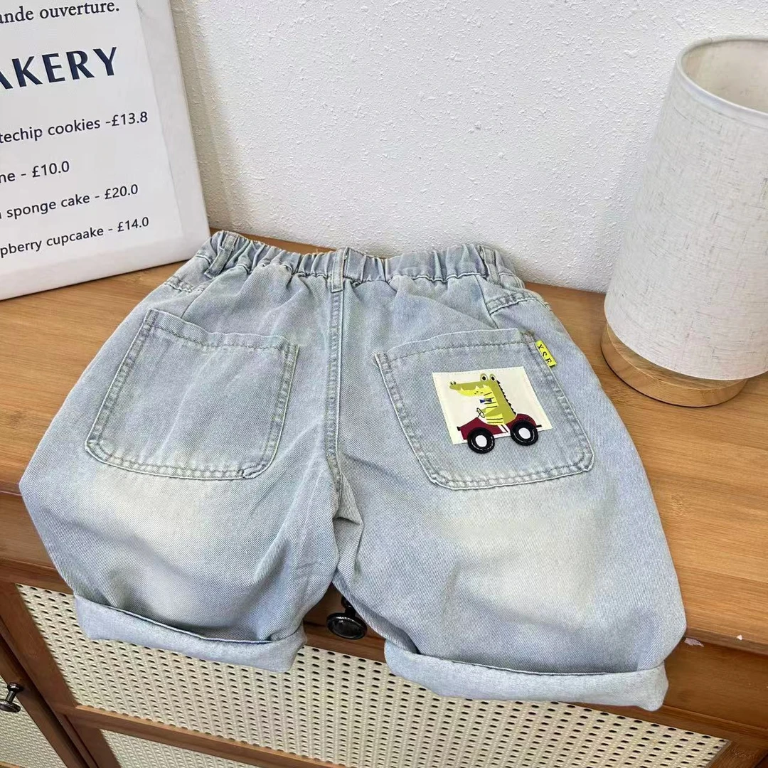 NZK-8835  儿童短裤时尚休闲宽松中大童韩版洋气高品质牛仔裤