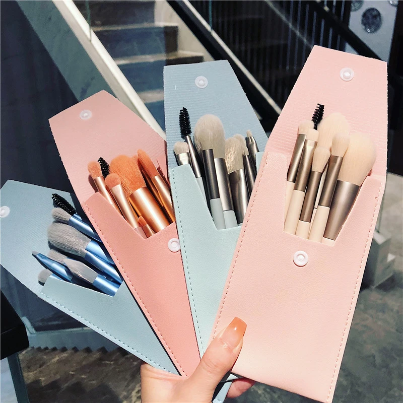 化妆刷套装一套软毛收纳化妆师专用一整套收纳包全套正品8件套刷