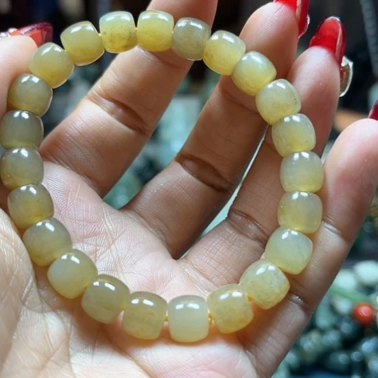 和田玉手串未镶嵌