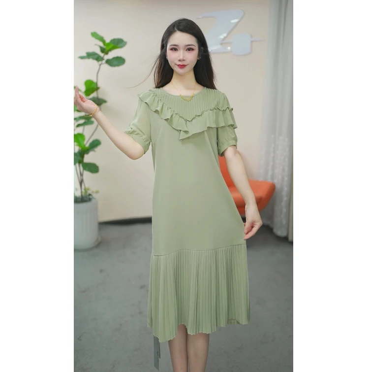 【伊一定制】B222连衣裙女2025新款遮肉显瘦洋气时尚法式显瘦裙子