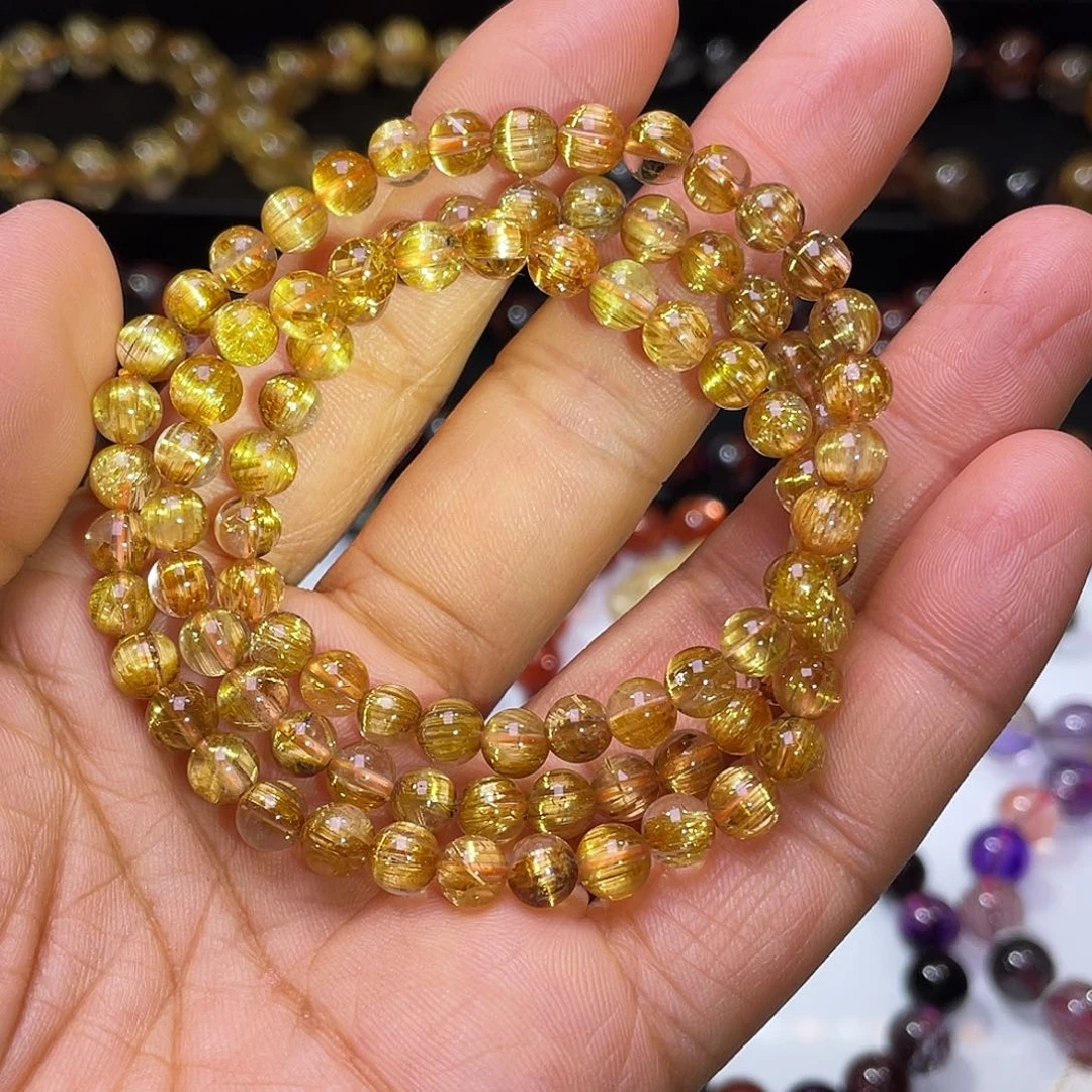 水晶未镶嵌手链钛晶手链