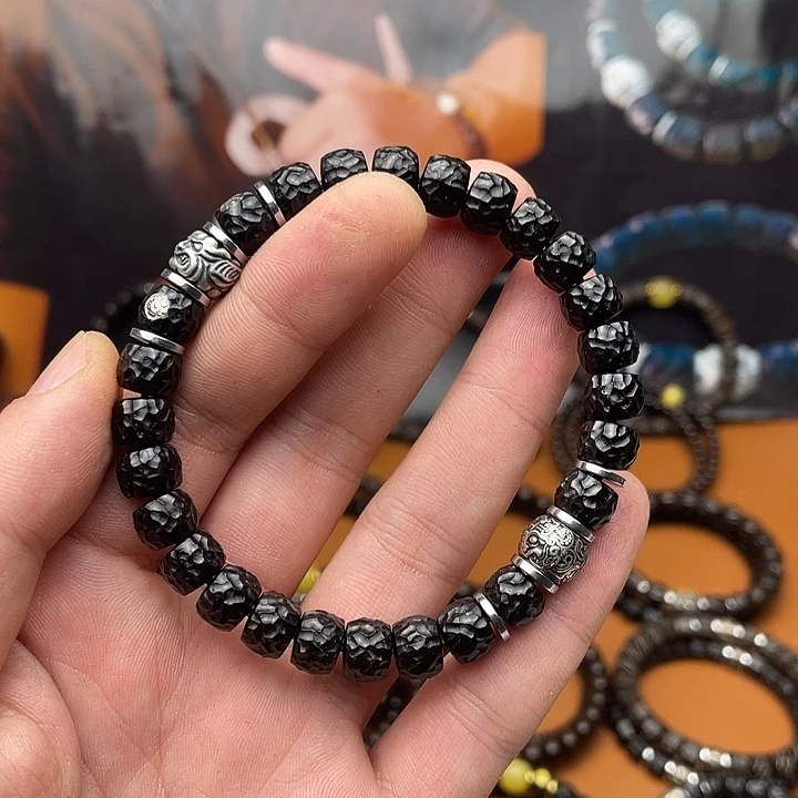 封***生椰蒂手串9黑金吞金兽貔貅