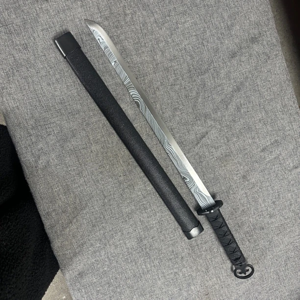 唐横刀龙泉昊天宝剑一体刀环首刀pu皮 刀具防身冷兵器未开刃