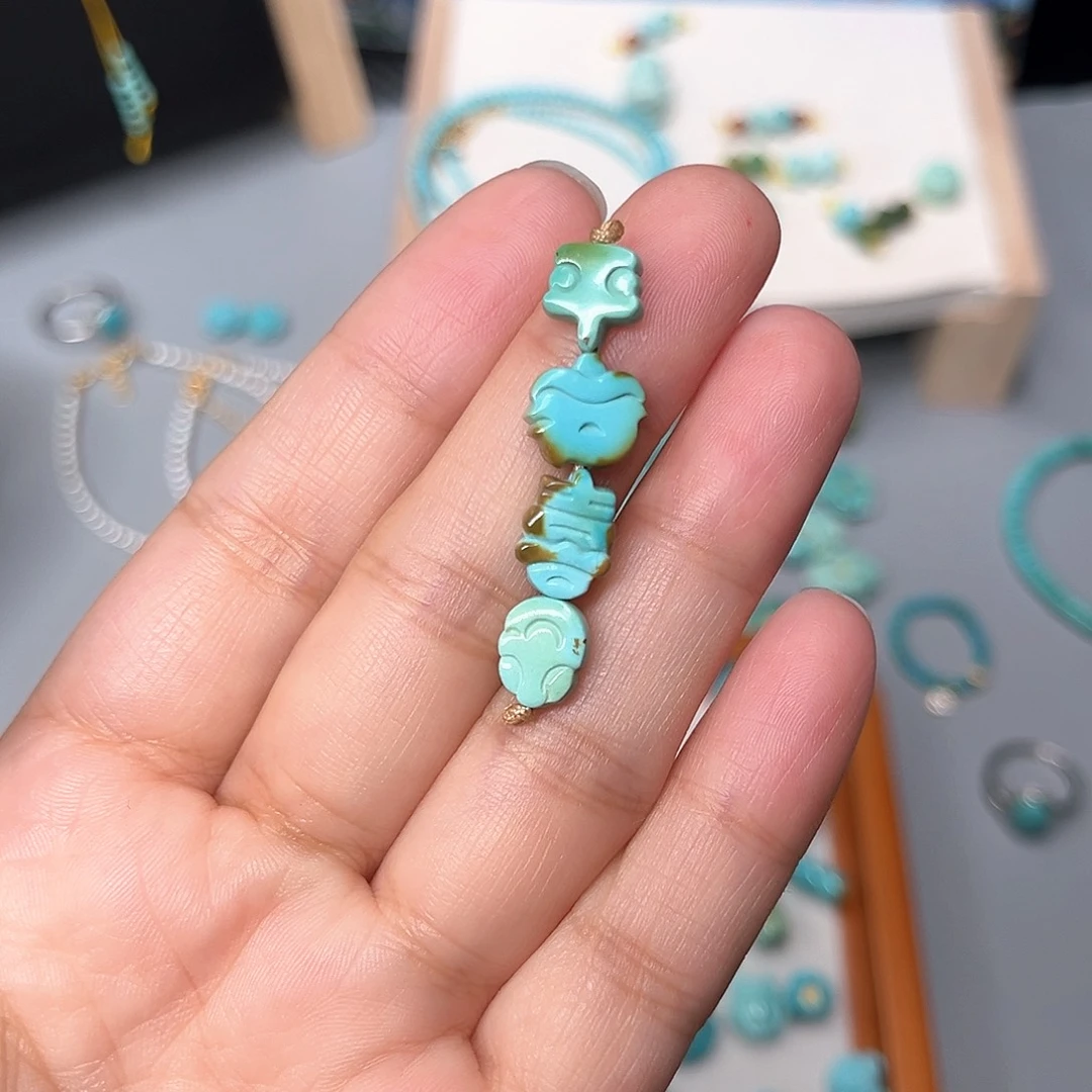 绿松石未镶嵌珠宝半成品