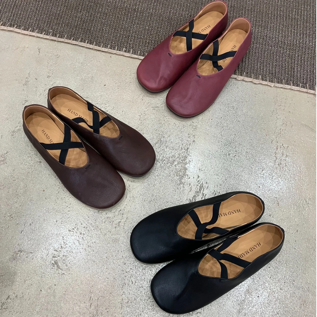 英伦风交叉绑带百搭芭蕾舞鞋女低跟玛丽珍外穿浅口单鞋皮鞋平底鞋