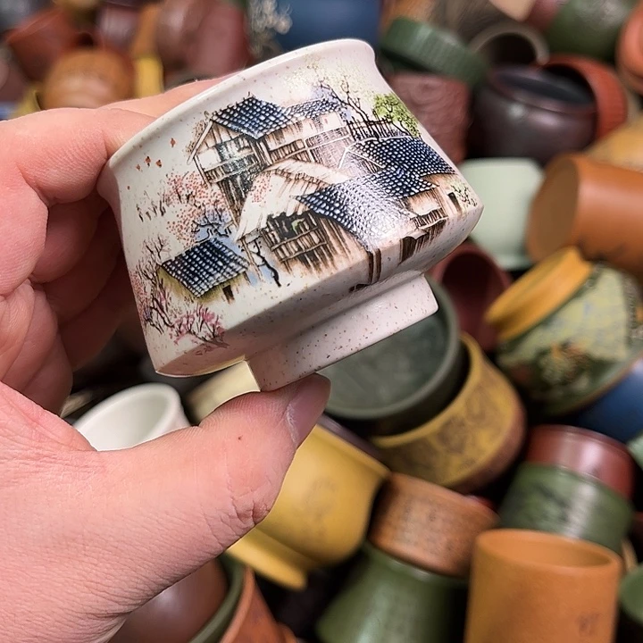 紫砂茶杯全手工紫砂主人杯