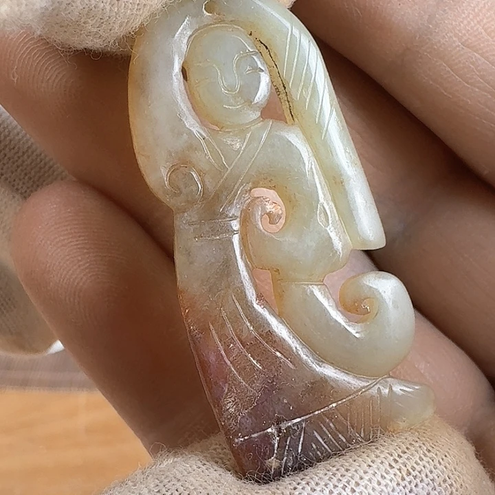 和田玉未镶嵌挂件