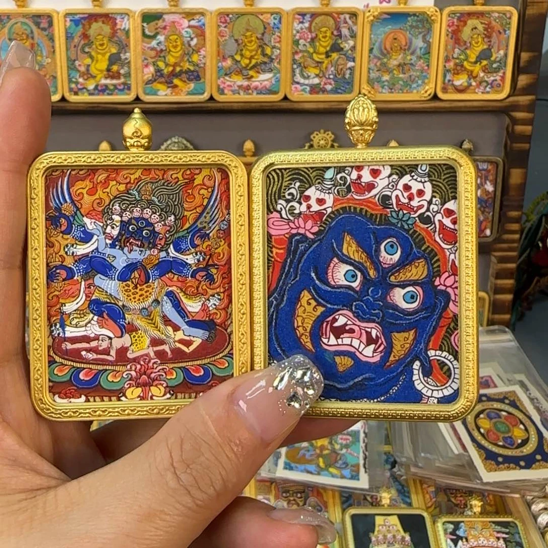 吊坠东*威热贡纯手绘【普巴金刚】非遗文化