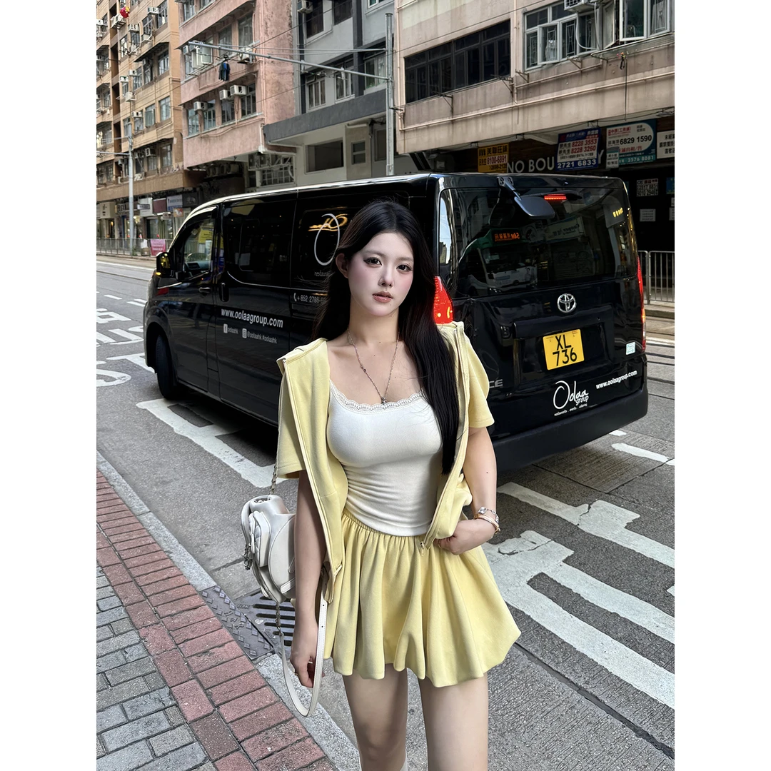 黑泽玄七「35°C解暑伴侣」夏季显瘦纯欲轻裸感免BRA修体版吊带背心