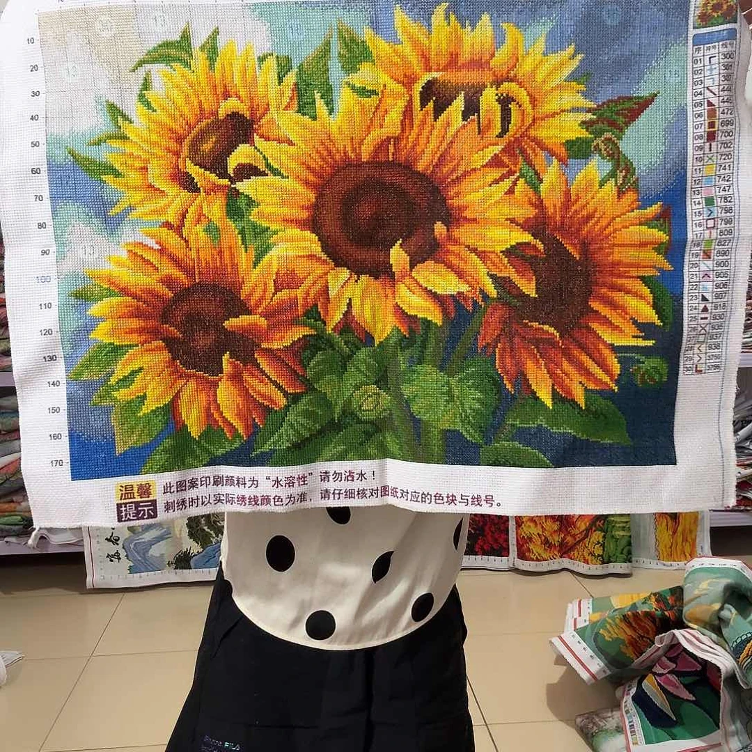 棉十字绣成品出售