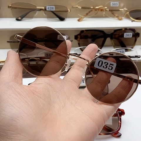 忘***了分体式复古圆遮光镜水晶