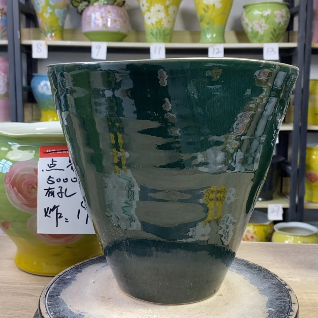 景德镇手工手绘陶瓷花盆